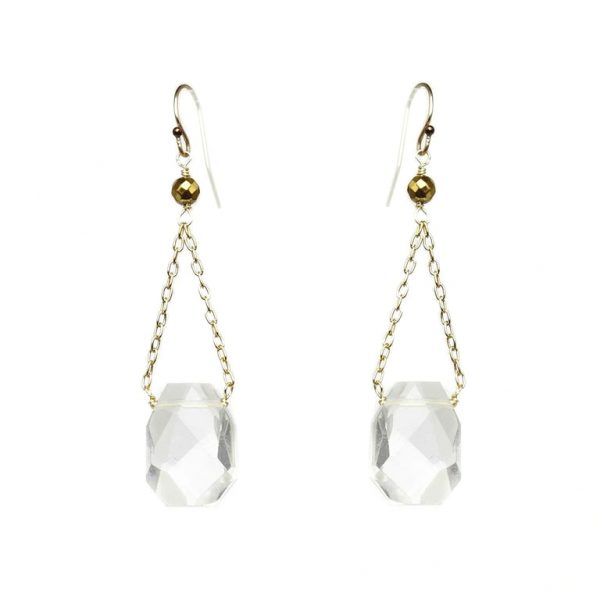 Crystal and Hematite Earrings