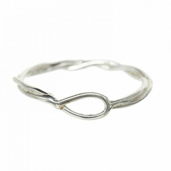 Oval Rope Ring - Silver
