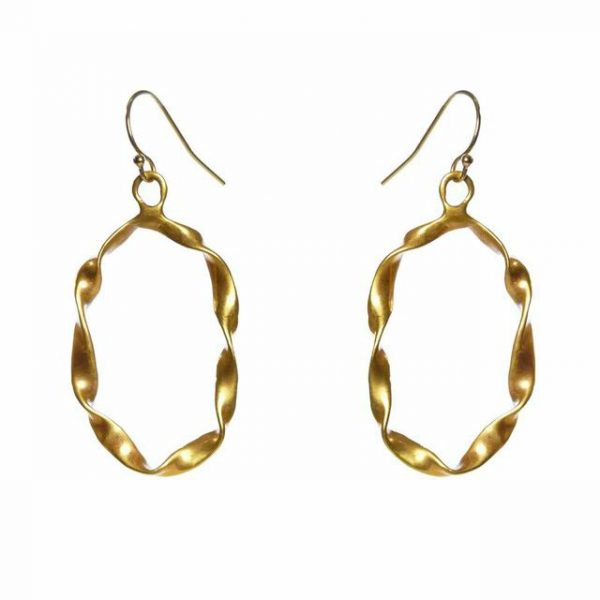 Twisted Oval Hoops