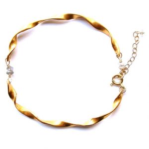 Twisted Bracelet with Labradorite